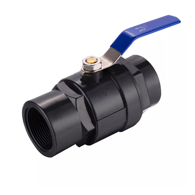 COem 75mm βαλβίδα σφαιρών PVC UPVC χρήση άρδευσης βαλβίδων σφαιρών σώματος 2 κομματιού
