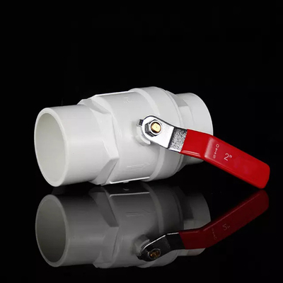 Πλαστική 145psi πίεση βαλβίδων σφαιρών λαβών χάλυβα υψηλού PVC
