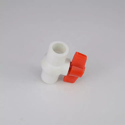 Πλαστική κωνική βαλβίδα 63mm PPR Hdpe πορτοκαλιά λαβή βαλβίδων και συναρμολογήσεων